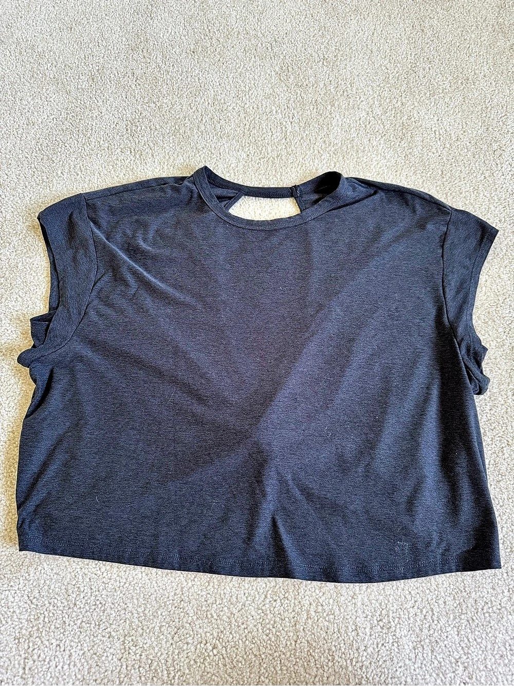 Old Navy CloudMotion Ballet Twist-Back Top Blue Size Medium